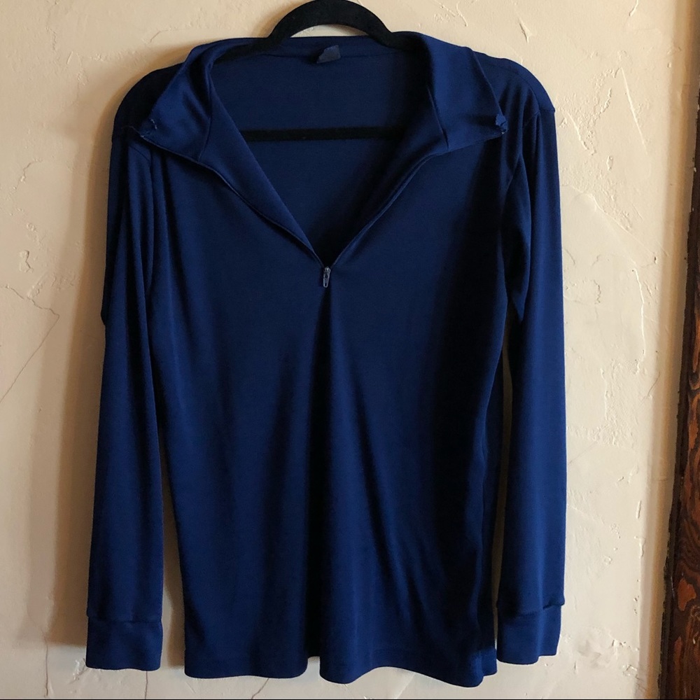 Patagonia Navy Blue Capilene Long sleeve zip